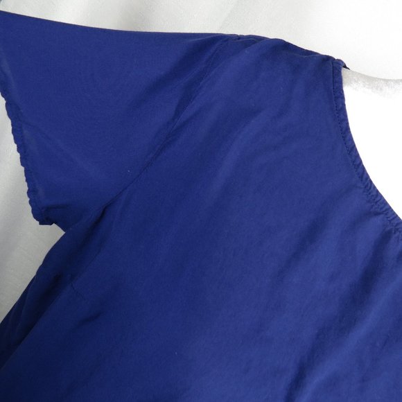 Old Navy Women's Large Blue Split Back Short Sleeve Lightweight Top - Picture 4 of 8